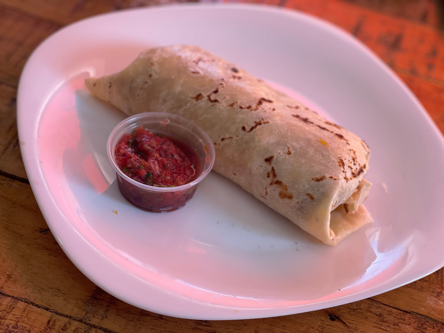 Burrito de tocino y huevo